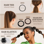 Teenitor 163Psc Hair Accessories Kit, Bobby Pins Hair Pins Hair Net Hair Clips And Hair Ties Hair Bands, Hair Kit For Dances Ballet Competition With Hair Accessories Organizer