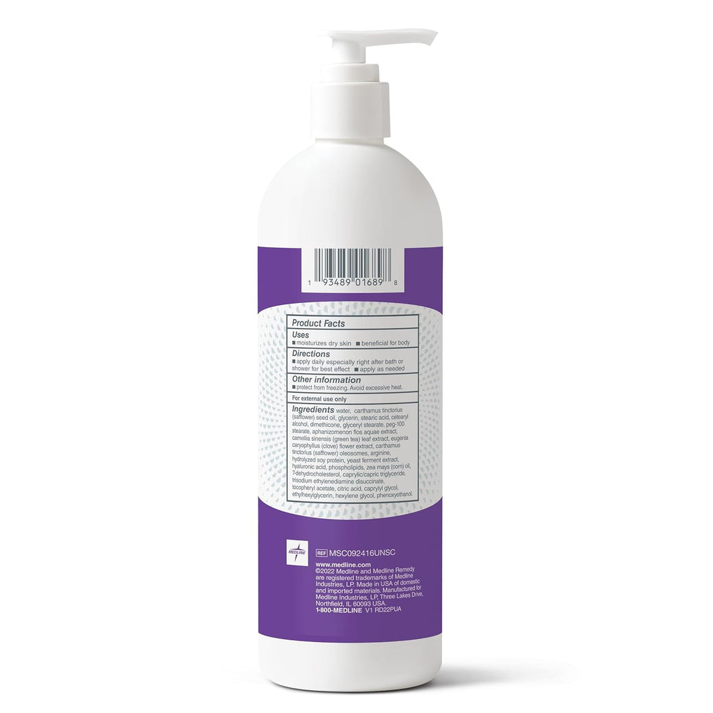 Medline Remedy Phytoplex Nourishing Skin Cream, Unscented Skin Moisturizer, Paraben Free Body Lotion, 16 Fl Oz