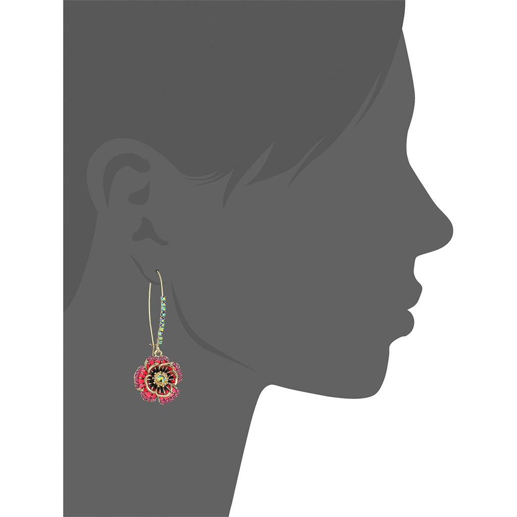 Betsey Johnson Rose Dangle Earring Color