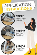The Good Stuff Double Sided Carpet Tape [2"x10yd] - Heavy-Duty Rug Gripper Tape - Strong Non-Slip Rug Tape for carpet, hardwood floors, Vinyl, Area Rugs, Tiles, and Concrete - No Residue, Easy Removal