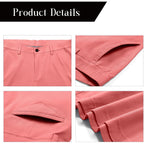 Oymyakon Men'S Stretch Chino Short Slim Fit 10" Inseam Flat Front Shorts Summer Cotton Casual Shorts With Pocket