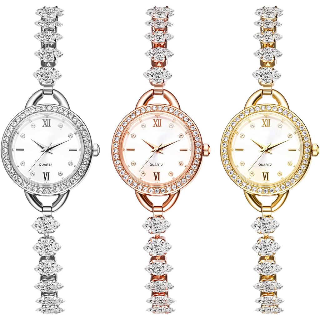 Avaner Women's Bracelet Wrist Watches: Ladies Elegant Slim Strap Rhinestones Analog Quartz Watch for Women