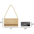 Kseymeir Straw Clutch Purse Shoulder Crossbody Bag Envelope Purse Raffia Handbag For Summer Beach Travel 2026 Trendy | Straw