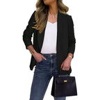 Women'S Blazer Business Casual Lapel Collar Long Sleeve Open Front Work Office Suit Jackets Blazer, S-Xl
