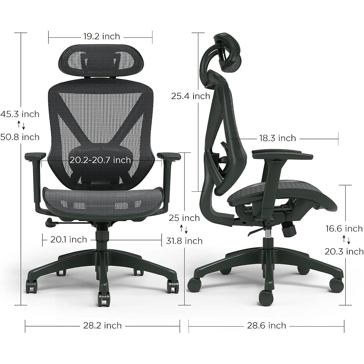 Staples Dexley Ergonomic Task Chair, Mesh, Ergonomic, Lumbar Support, Adjustable Height, Black