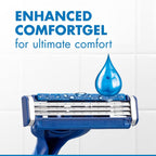 Gillette Sensor3 Comfort Disposable Razors for Men, 8 Count, Lubrastrip Glides Easily Over Your Skin