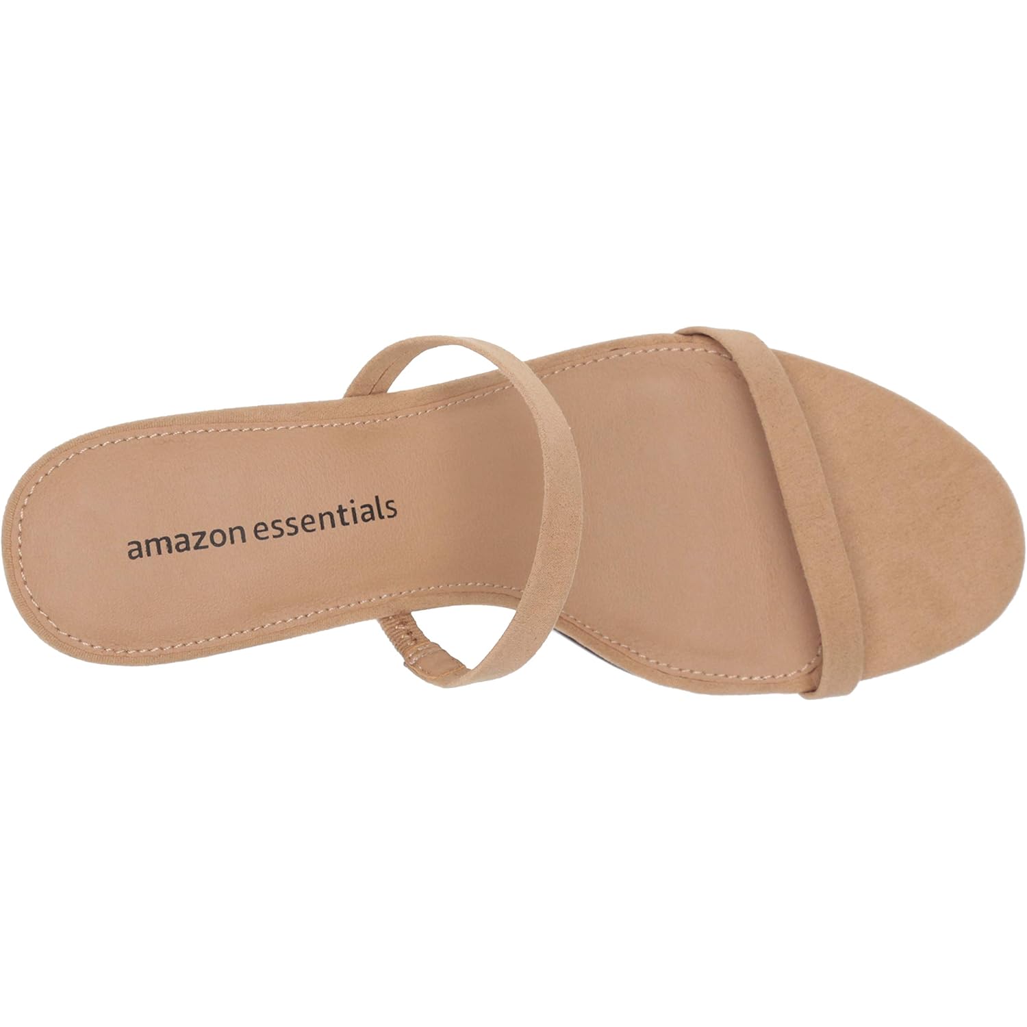 Amazon Essentials Women's Thin Two Strap Chunky Heeled Slide