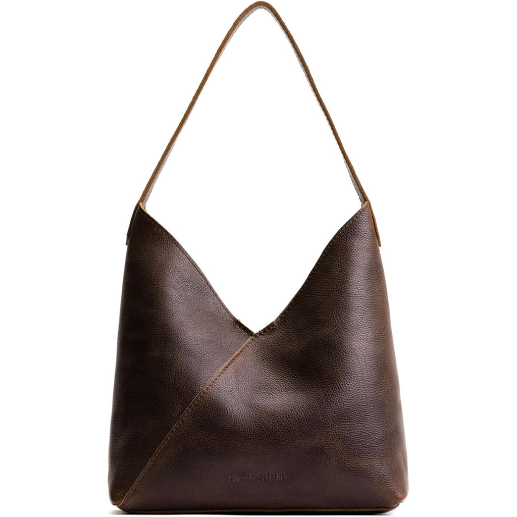 Portland Leather Goods Naomi Shoulder Bag – Handmade Slouchy Bag with Adjustable Crossbody Strap & Secure Magnetic Closure