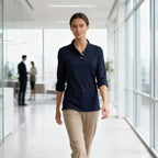 Lands' End Essentials Women'S Short Sleeve All Day Comfort Polo Shirt - 100% Cotton Won'T Shrink Pill Fade