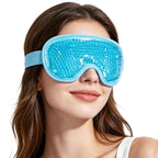 Newgo Cooling Eye Mask For Puffy Eyes, Cold Eye Mask Eye Ice Pack For After Eyes Surgery, Tension Stress Relief, Itchy Eyes, Headaches, Dark Circles - Blue