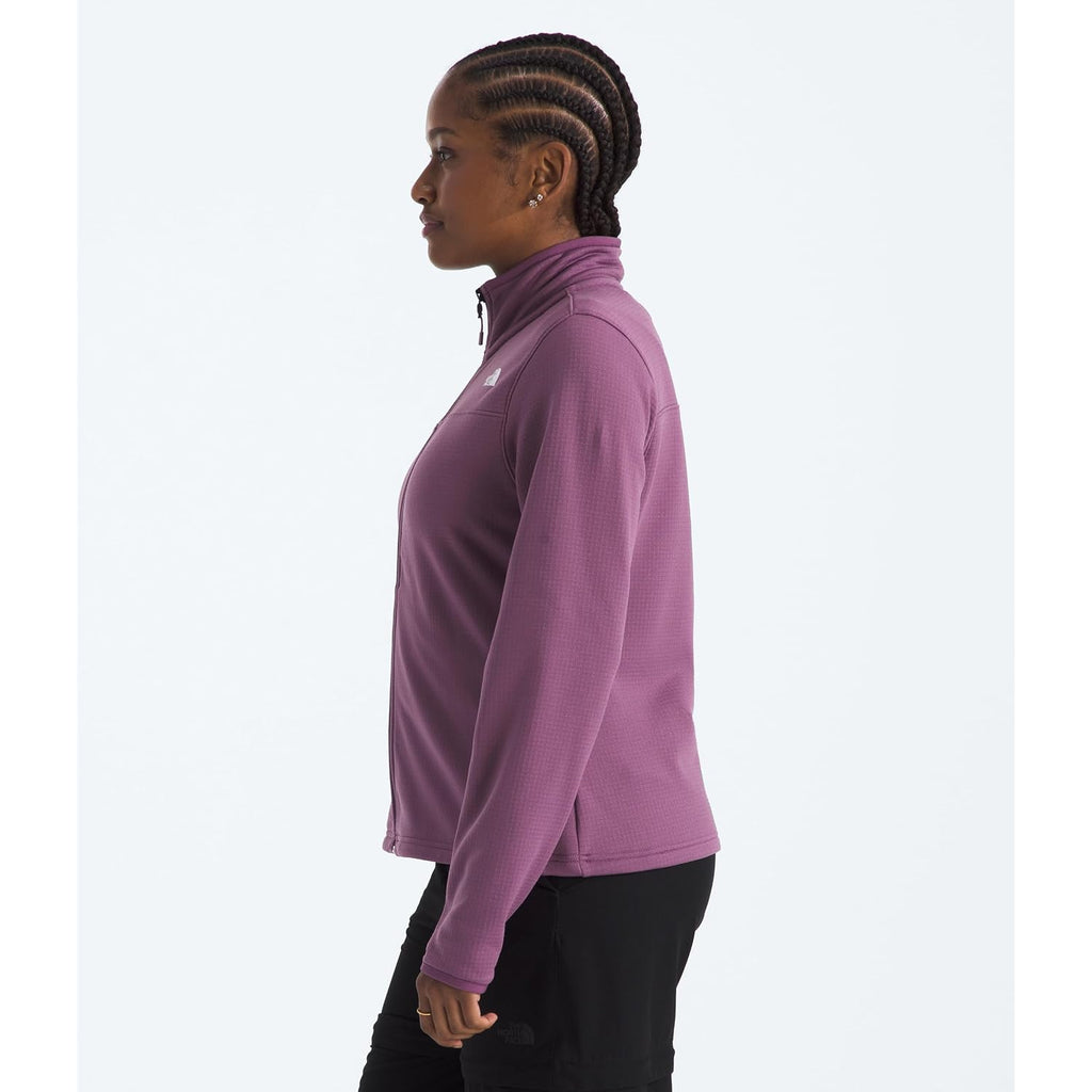 The North Face Women'S Cedar Trail Grid Fleece Jacket | Zip Pockets & Reinforced Binding On The Collar, Cuffs & Hem