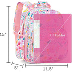 Kids Backpack For Girls: Girls Backpack 5-8 - Kindergarten Elementary School Bookbag For Girl - Flower Pink