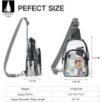 Clear Bag For Stadium Events, Clear Purse For Women Stadium Crossbody Bag, Transparent Bag For Concerts Sports