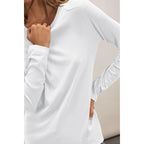 Cicy Bell Womens Long Sleeve Shirts Casual Loose Fit Crew Neck Seam Tunic Tops Fall Basic Tees