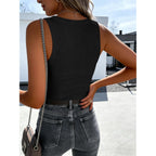 Womens Sleeveless Scoop Neck Tank Tops 2026 Summer Casual Basic Slim Fit Ribbed Knit Racerback Workout Cami Shirts