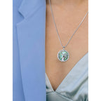 SmileBelle Tree of Life Necklace as Mothers Day Gift for Mom, Birthday Gifts for Stepmom as Bonus Mom Gift from Daughter, Grandma Present Silver Mother in Law Necklace as Tree of Life Jewelry