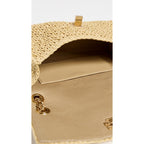 Tory Burch Women's Kira Turnlock Woven Mini Bag