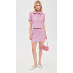 L'Agence Women'S Chita Cropped Short Sleeve Jacket