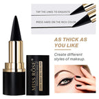 Miss Rose M Gel Eyeliner, 2 Pcs Black Eyeliner Pencils, Delineador De Ojos Contra El Agua, Easy To Use, Eye Makeup For Women (Black Pack Of 2)