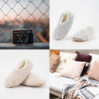 Cozylook 2-Pair Slipper Socks For Women Non Slip Soft Sole Slippers | Fuzzy Or Knit Uppers, Plush Sherpa Lining, Gripper Dots, Elastic Heel, Warm Indoor Comfort, Gift-Ready Packaging