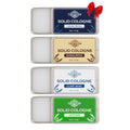 THEMANCODE Solid Cologne for Men, Gifts for Men, Solid Perfume with Sandalwood, Vetiver, Cedarwood, Sage Scents, 4 Pack