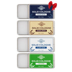 THEMANCODE Solid Cologne for Men, Gifts for Men, Solid Perfume with Sandalwood, Vetiver, Cedarwood, Sage Scents, 4 Pack
