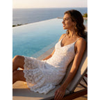 Women'S Sleeveless Spaghetti Strap V Neck A Line Flowy Cami Dress 2026 Beach Swing Casual Sundress