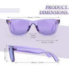 SIPHEW Polarized Sunglasses for Women & Men - UV400 Mirrored Beach Eyewear, Designer Unisex Fashion Sunglasses w/Medium Fit A02 Purple Mirror Lens