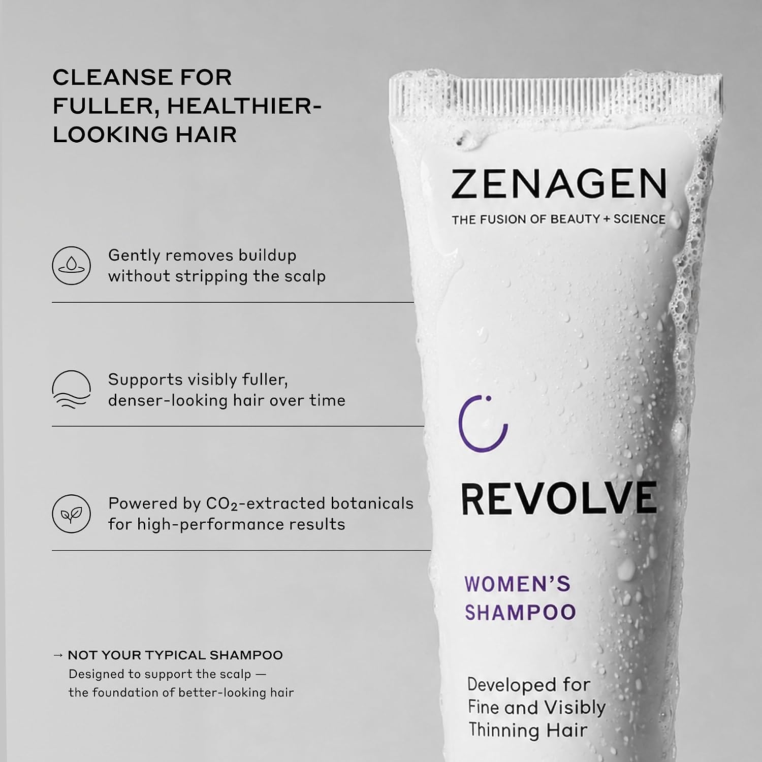 Zenagen Revolve Women'S Travel Kit | Shampoo + Conditioner For Fine & Visibly Thin Hair, Promotes Thicker Fuller Hair, Plant-Based Formula, Color-Safe, Vegan
