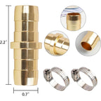 Hourleey 4 Pack Garden Hose Repair Kit, Hose Connector Repair Mender Kit With Stainless Clamp, Fits 3/4"-5/8" Water Hose Repair Fittings