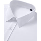 Men'S Short Sleeve Dress Shirts Stain Shield Stretch Button Down Shirt Business Casual Formal Wedding Office Tops