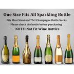 Champagne Stoppers For Bottles, Pafusen 2 Pack Champagne Sealer Stopper, Stainless Steel Champagne Cork Stopper Toppers, Saver For Champagne Cava Prosecco Sparkling Wine