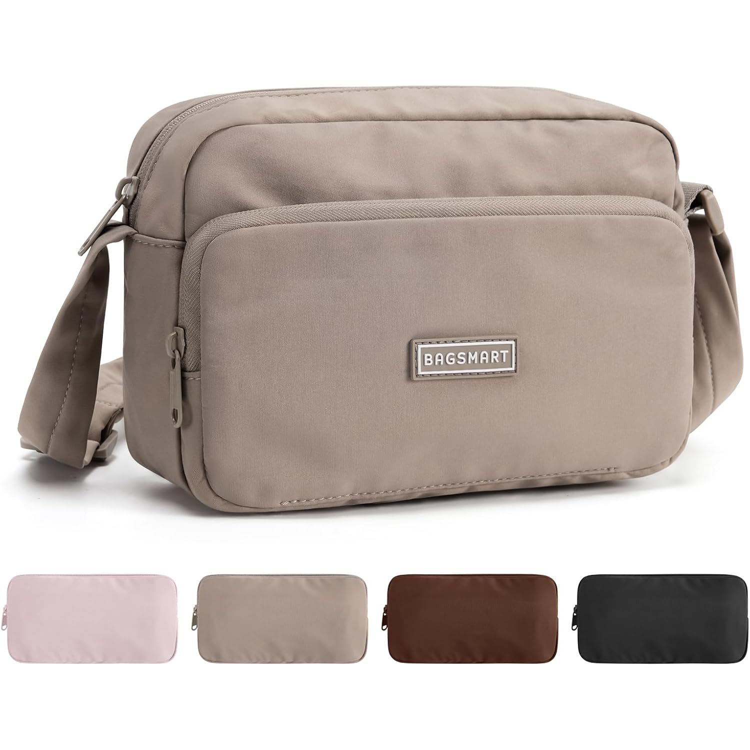 Bagsmart Foldable Crossbody Bags For Women, Small Travel Purses Hobo Bag | 2.4L Mini For Daily Travel Campus, Water-Resistant Sling Bag, Cute Travel Purse, Classic Shoulder Bag