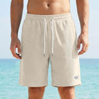 Deex Men'S Corduroy Shorts Casual 7 Inch Lightweight Elastic Waist Drawstring Summer Beach Loose Fit Shorts With Pockets 2026