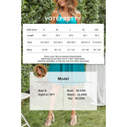 Votepretty Women'S Summer Dresses Spring Sundresses Beach Clothes Outfit Vacation V Neck Casual Tropical Resort Hawaiian