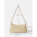 Verdusa Women's Straw Woven Shoulder Bag Tote Handbag Summer Beach Purse Vacation Bags