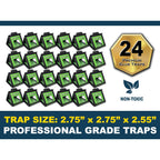 Maxguard Bed Bug Traps (24 Traps) Non-Toxic Bed Bug Detection Traps. Detects, Traps, And Kills Bed Bugs And Crawling Insects Such As Spiders, Crickets, Cockroaches And Ants