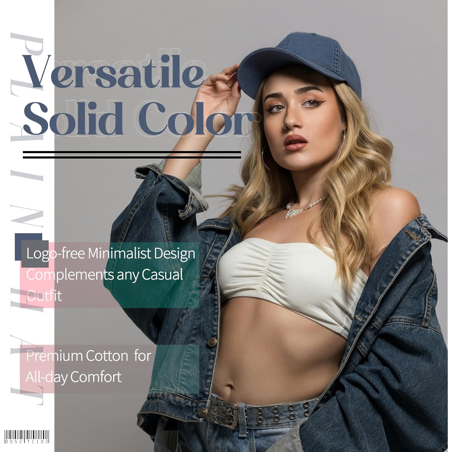 Baseball Cap Women Baseball Hat Vintage Washed Distressed Cap One Size Men Women Running Outdoor Adjustable Plain Hat