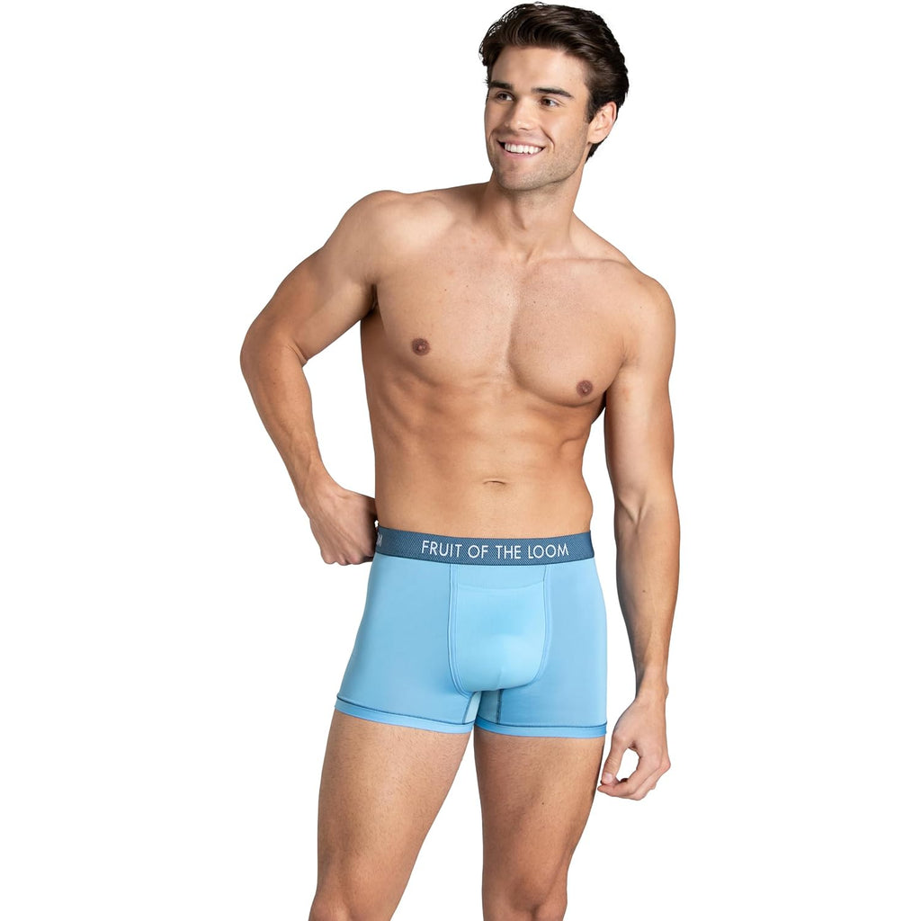 Fruit Of The Loom Men'S Getaway Boxer Briefs, Lightweight Breathable Fabric, Quick Dry & Odor Control