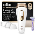 Braun IPL, Silk·Expert Pro 5, IPL Hair Removal for Women and Men, Permanent Laser Hair Reduction At-Home, 4 Heads, IPL5347