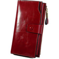 Yaluxe Women'S Genuine Leather Wallet Rfid Blocking Multi Card Holder With Cell Phone Pocket Mothers Day Gifts