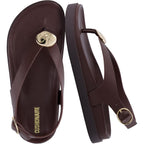 Cushionaire Expo Thong Sandals For Women, Comfortable Slingback Sandals With Arch Support And Cushioned Footbed