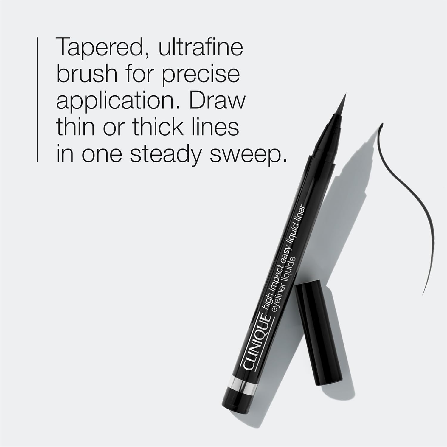 Clinique High Impact Easy Liquid Eyeliner | Waterproof, Long Lasting, Smudge Resistant + Safe For Sensitive Eyes