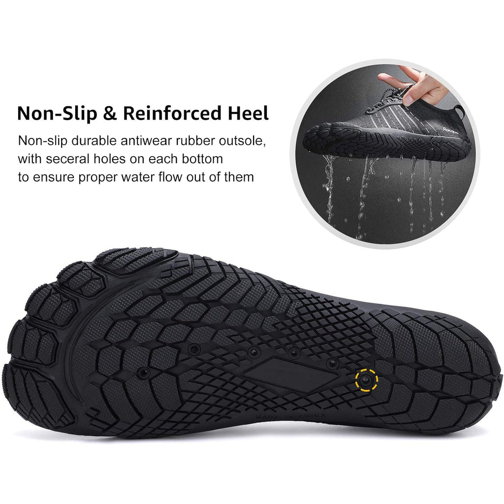 Racqua Water Shoes Quick Dry Barefoot Beach Aqua Sport Swim Surf Pool Hiking Diving Walking For Men Women