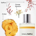 Dossier - Ambery Saffron - Inspired By Baccarat Rouge 540 - Eau De Parfum - Long-Lasting Fragrance - Unisex - 3.4 Fl Oz (100Ml)