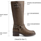 Dream Pairs Women'S Knee High Boots Combat Boots Goth Boot Lace Up Adjustable Buckles Chunky Low Heel Fall Booties With Side Zipper To Put On And Off