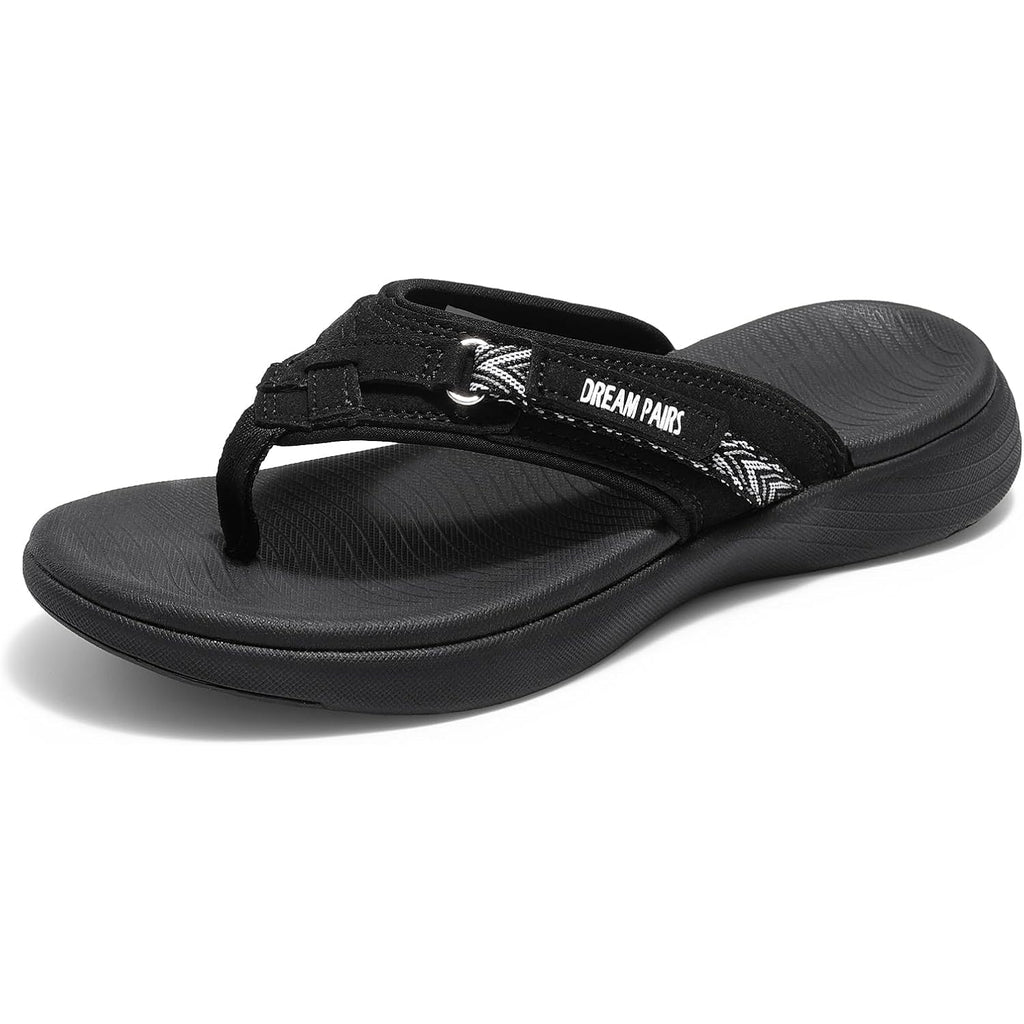 Dream Pairs Women'S Arch Support Flip Flops Comfortable Thong Sandals