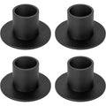 4 Pcs Black Candle Holders Retro Candlestick Holder Farmhouse Decor for Home Wedding Party Anniversary Housewarming Gifts for Women Men