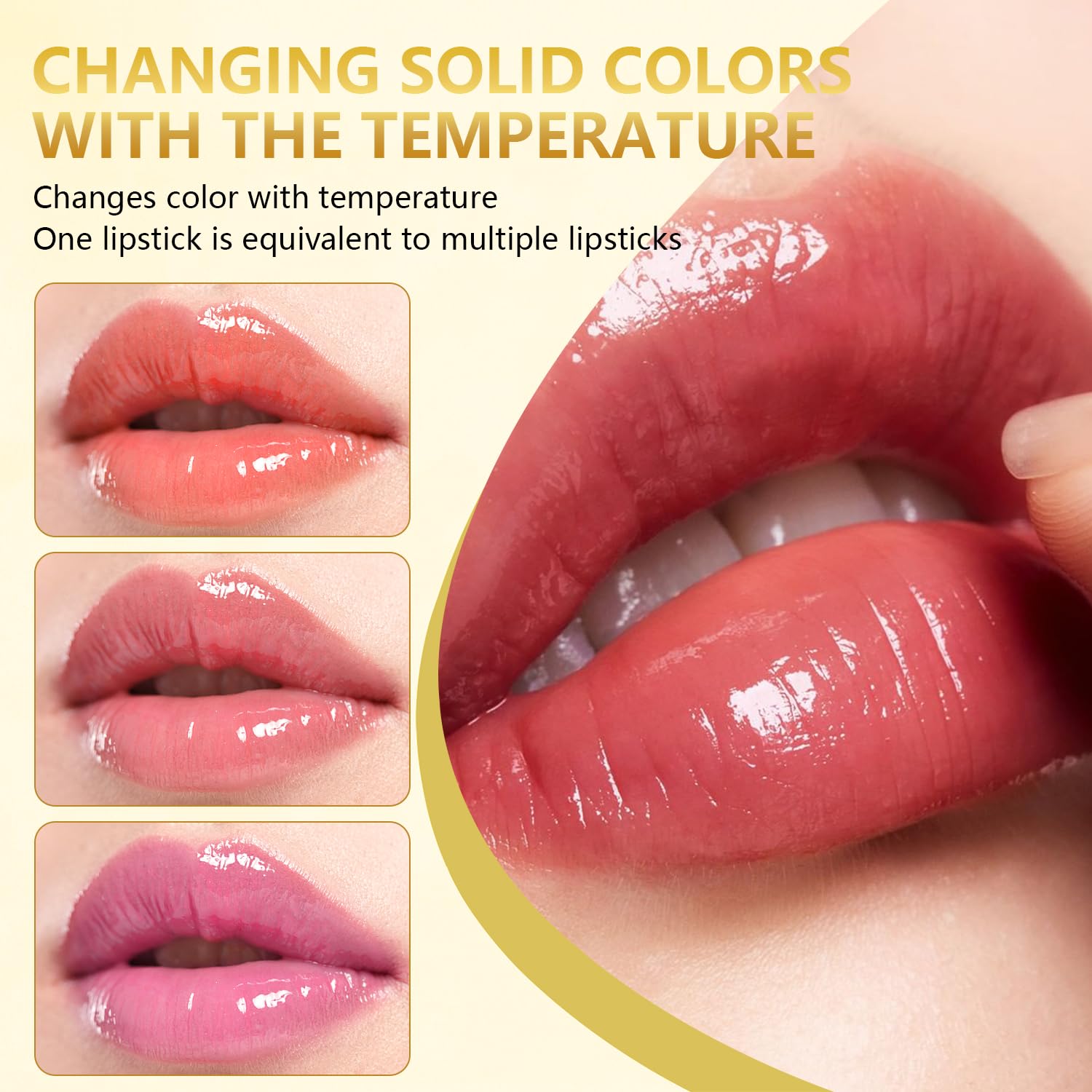 2Pcs True Tone Ph Adjusting Lipstick, Transferproof Clear Lip Gloss That Changes Color, Long-Lasting Moisturizing Lip Glow, Deep Nourishment