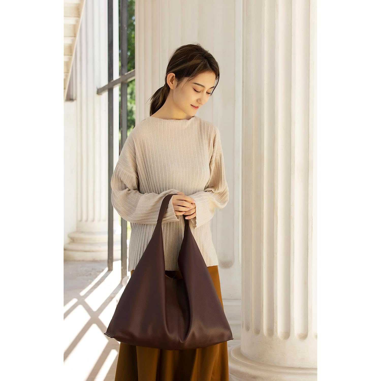 Leather Tote Bag, Oversized Hobo Bags, Large Tote Bag For Women Work